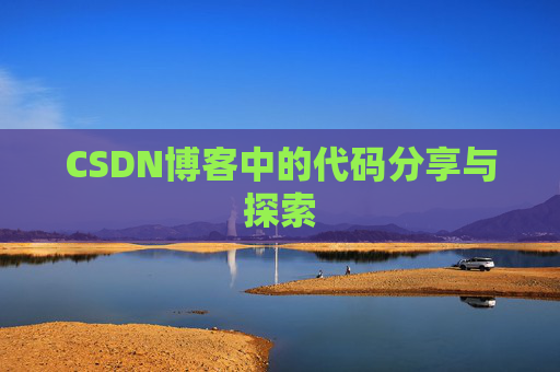 CSDN博客中的代码分享与探索